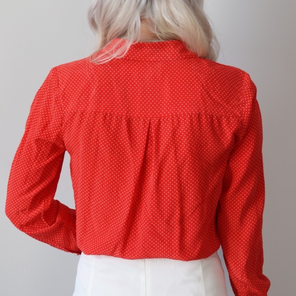 Strawberry Red Juicy Couture Polka Dot Blouse - Picture 7 of 7